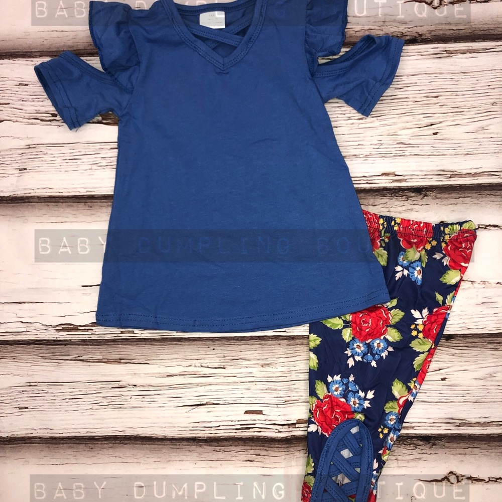 Blue Floral Set - Picture 2 of 2